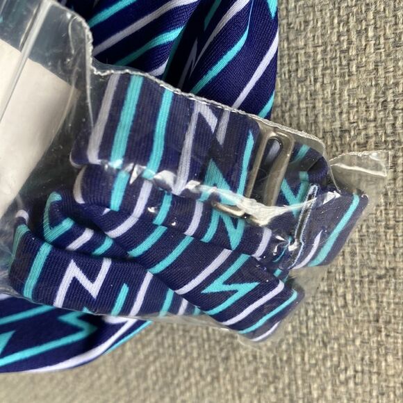 NWT Beach Bump Maternity Swim Tankini Top Blue Print Detachable Strap Size M - Picture 11 of 11